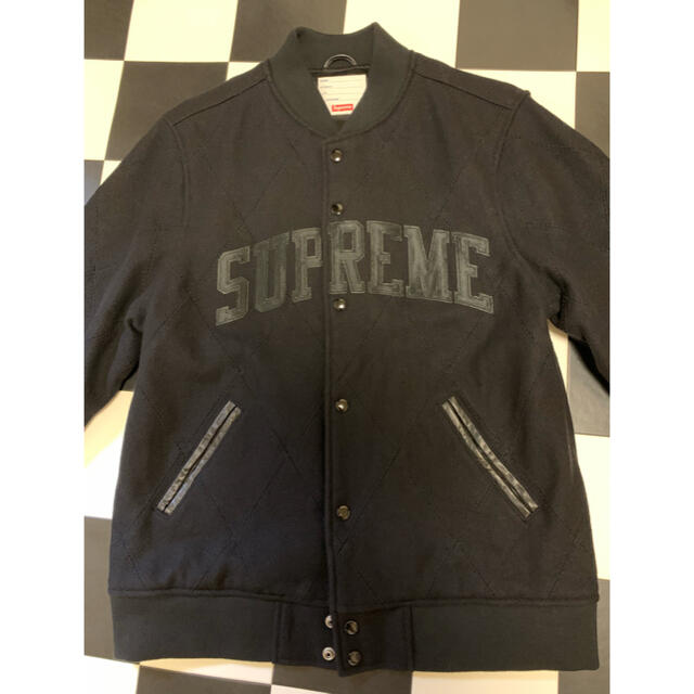 15aw Supreme HarlequinWool VarsityJacket-