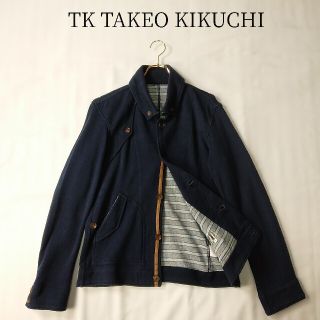 ティーケー(TK)のTK TAKEO KIKUCHI 厚手のコットンシャツジャケット 裏地 ボーダー(その他)