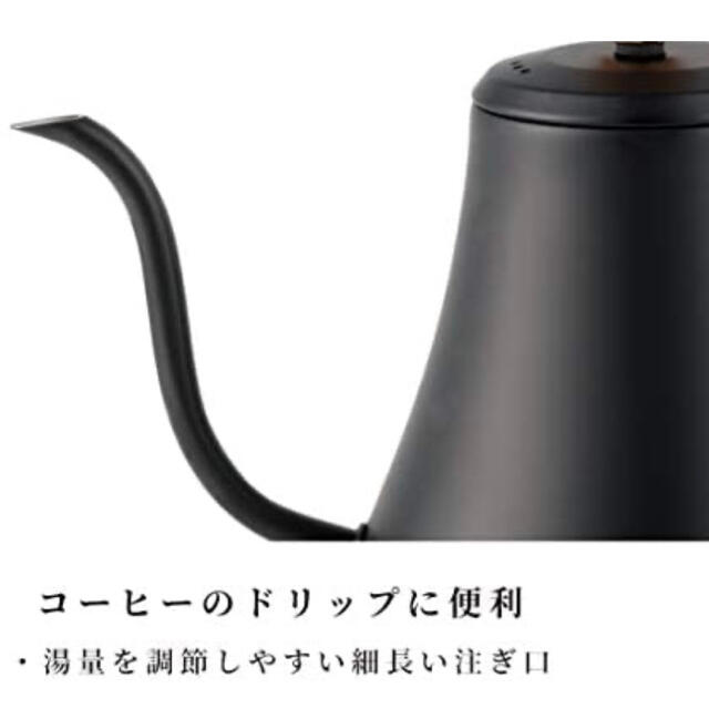 bodum(ボダム)のボダム  MELIOR グースネック 電気ケトル 800ml 黒　新品未使用 スマホ/家電/カメラの生活家電(電気ケトル)の商品写真