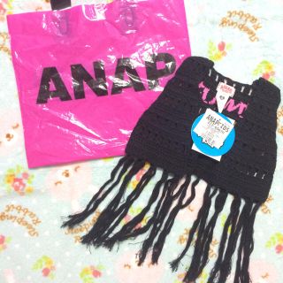 アナップキッズ(ANAP Kids)の新品！ANAPかぎ編みベスト(Tシャツ/カットソー)