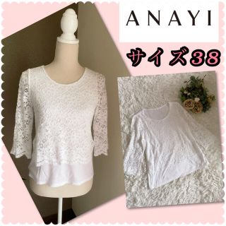 アナイ(ANAYI)の♡ANAYI アナイ　フラワーレースカットソー♡(カットソー(長袖/七分))