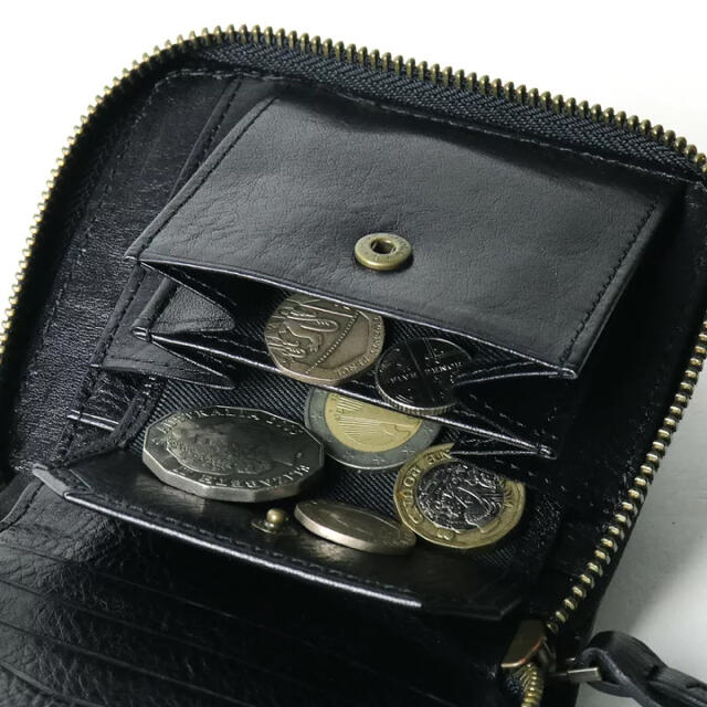 AVIREX(アヴィレックス)の二つ折り財布 財布 AVIREX AX9101 アヴィレックス 本革 牛革  メンズのファッション小物(折り財布)の商品写真