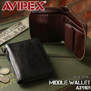 アヴィレックス(AVIREX)の二つ折り財布 財布 AVIREX AX9101 アヴィレックス 本革 牛革 (折り財布)