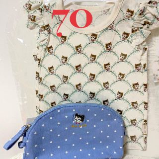 ユニクロ(UNIQLO)のUNIQLO   ポールアンドジョー  ショルダーバッグ　Tシャツキッズ70(ショルダーバッグ)