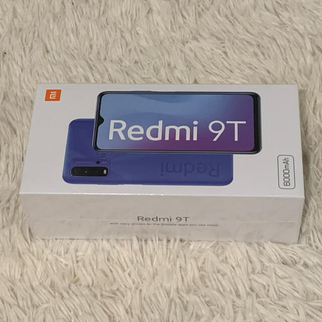 redmi 9t 64G 新品　未開封　カーボングレー　simフリースマートフォン/携帯電話