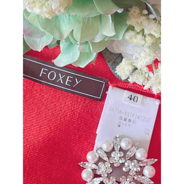 極美品！FOXEYカシミア、絹トップス　40 Rene