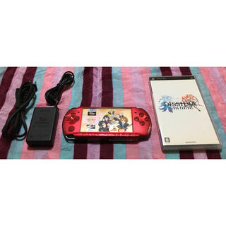 プレイステーションポータブル(PlayStation Portable)のSONY PSP 3000 レッド メモステ64GB新品付属(携帯用ゲーム機本体)