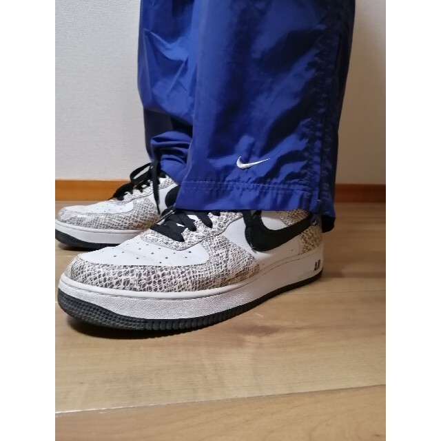 90s NIKE ナイキ ナイロンパンツ ワイドパンツ バギーパンツ 青 XL