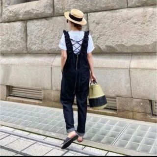 ザラ(ZARA)のbaybee ブラックデニムサロペット(サロペット/オーバーオール)