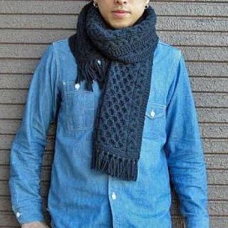 インバーアラン(INVERALLAN)の【INVERALLAN】HANDKNIT SOLID MUFFLE(マフラー)