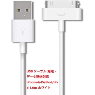 旧型iPod・iPhone・iPad用dockコネクター充電ケーブル充電器(バッテリー/充電器)