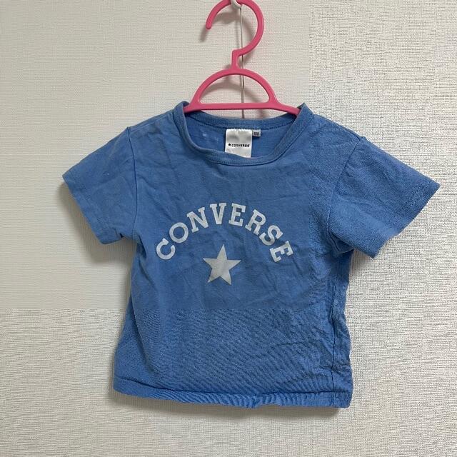 CONVERSE(コンバース)のコンバース　水色　Tシャツ　男の子　ベビー　こども　kids キッズ/ベビー/マタニティのベビー服(~85cm)(Ｔシャツ)の商品写真