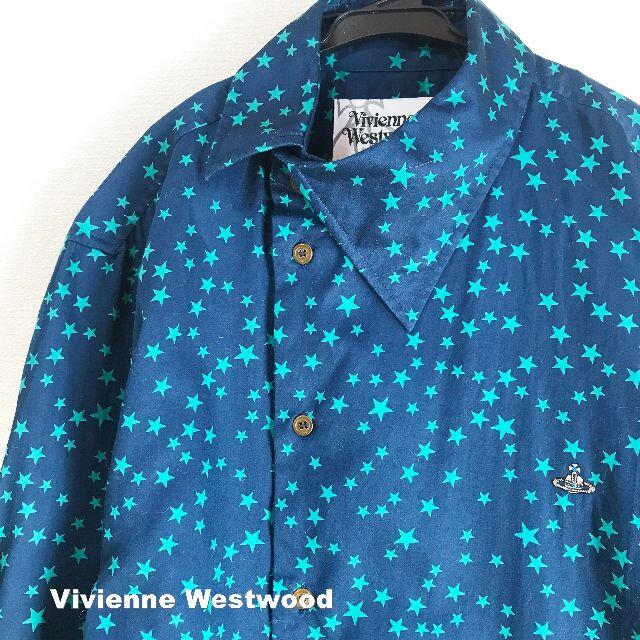 Vivienne Westwood(ヴィヴィアンウエストウッド)の【Vivienne Westwood】胸刺繍ORBロゴ アシンメトリー シャツ レディースのトップス(シャツ/ブラウス(長袖/七分))の商品写真