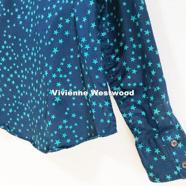 Vivienne Westwood(ヴィヴィアンウエストウッド)の【Vivienne Westwood】胸刺繍ORBロゴ アシンメトリー シャツ レディースのトップス(シャツ/ブラウス(長袖/七分))の商品写真