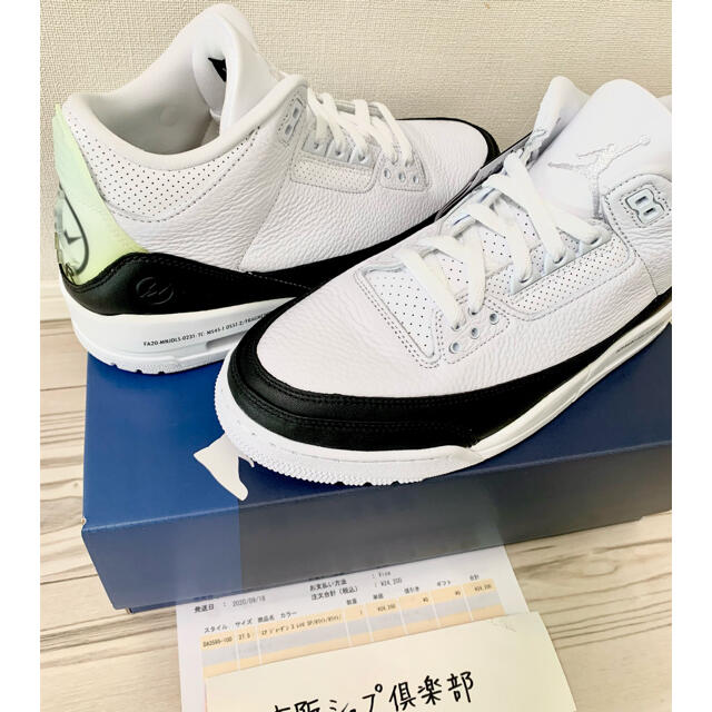 FRAGMENT(フラグメント)のragment × Nike Air Jordan 3 フラグメント ジョーダン メンズの靴/シューズ(スニーカー)の商品写真