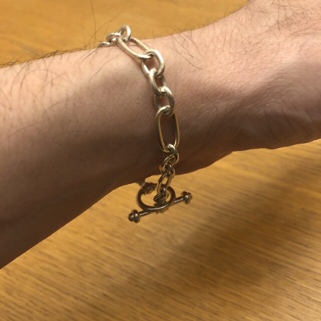 Tiffany & Co.(ティファニー)のティファニー　ビンテージ  ブレスレット　エルメス  シェーヌダンクル　トグル メンズのアクセサリー(ブレスレット)の商品写真