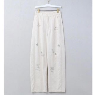 ビューティアンドユースユナイテッドアローズ(BEAUTY&YOUTH UNITED ARROWS)のroku kurry WHITE DENIM PRINT PANTS パンツ (カジュアルパンツ)