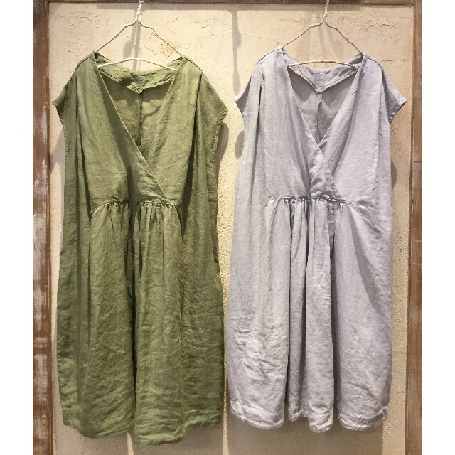 nest Robe(ネストローブ)のネストローブ♡天然染めリネンノースリーブコクーンチュニック レディースのトップス(チュニック)の商品写真