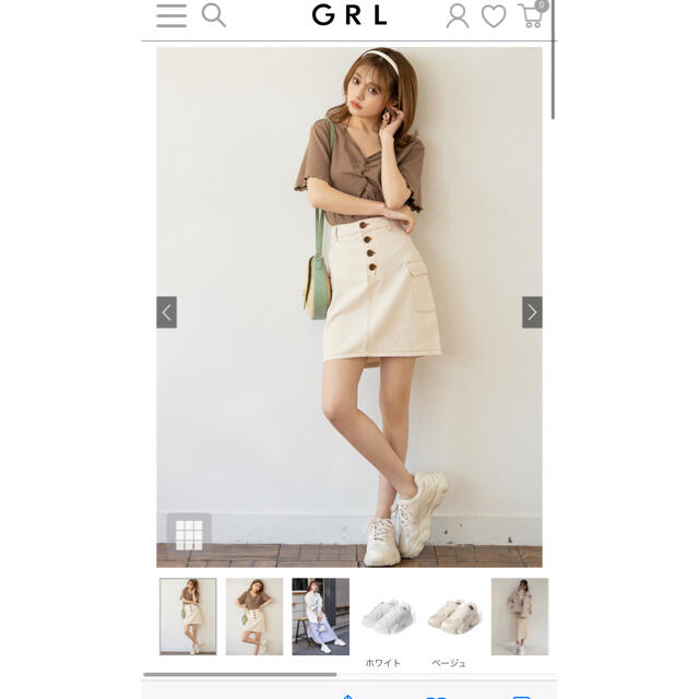 GRL(グレイル)のGRL 厚底ダッドスニーカー レディースの靴/シューズ(スニーカー)の商品写真