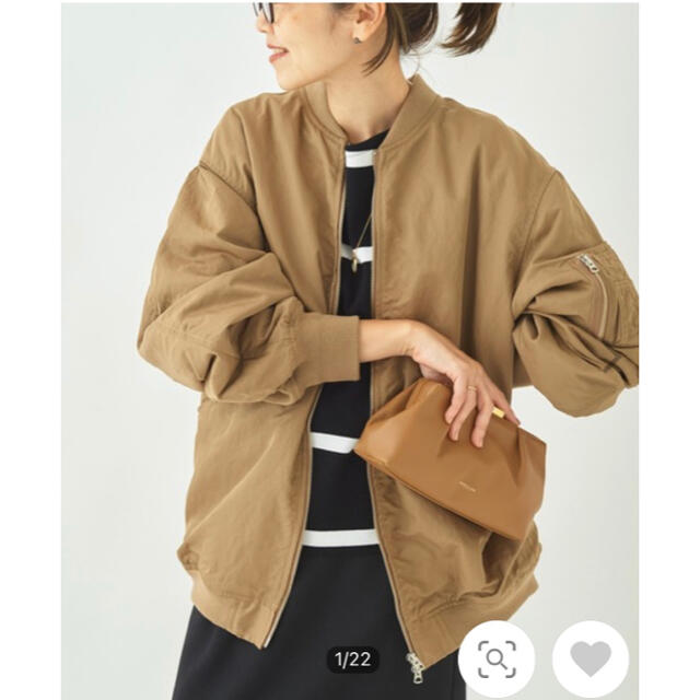 今季 完売新品 36 Plage 【R 試着のみ titivate エコムートンフライトジャケット