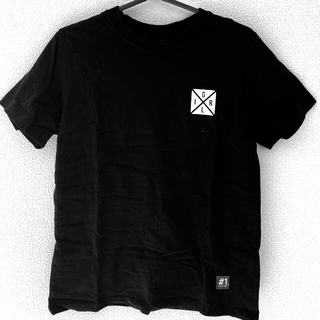 エックスガール(X-girl)のX-girl ブラック Tシャツ　サイズ2(Tシャツ(半袖/袖なし))