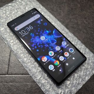 エクスペリア(Xperia)のXperia XZ2 SOV37 Liquid Black ジャンク扱い(スマートフォン本体)