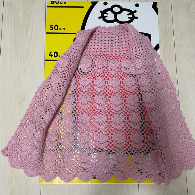 ハンドメイド　手編み　ベビードレス　セット キッズ/ベビー/マタニティのベビー服(~85cm)(セレモニードレス/スーツ)の商品写真