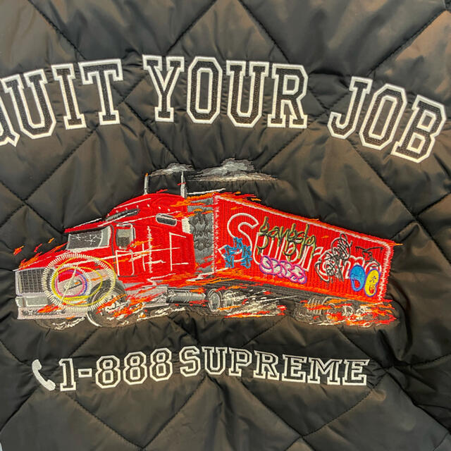 Supreme Quit Your Job Quilted Work