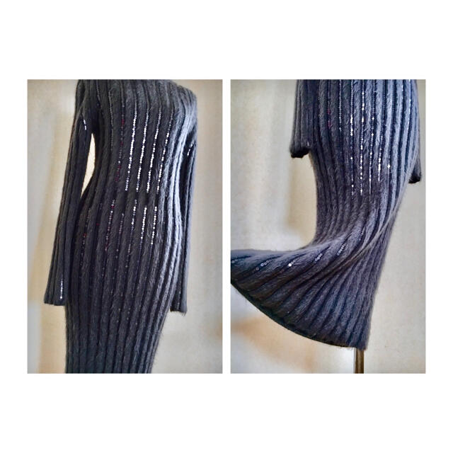 VALENTINO(ヴァレンティノ)のNINA RICCI Collection Knit Dress モヘア ニット レディースのワンピース(ロングワンピース/マキシワンピース)の商品写真