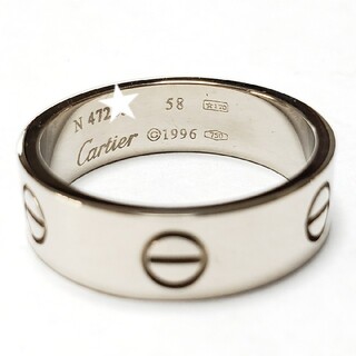 Cartier - 仕上済 カルティエ ラブリング 指輪 K18WG 750 58号 の 