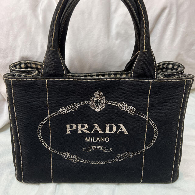 約33cm持ち手高さPRADA カナパ　s