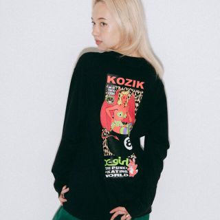 エックスガール(X-girl)のX-girl × KOZIK DEVIL GIRL L/S TEE(Tシャツ(長袖/七分))