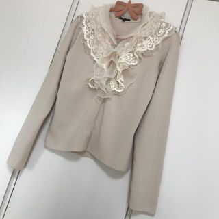 トゥービーシック(TO BE CHIC)のTO BE CHIC フリルカーディガン(カーディガン)