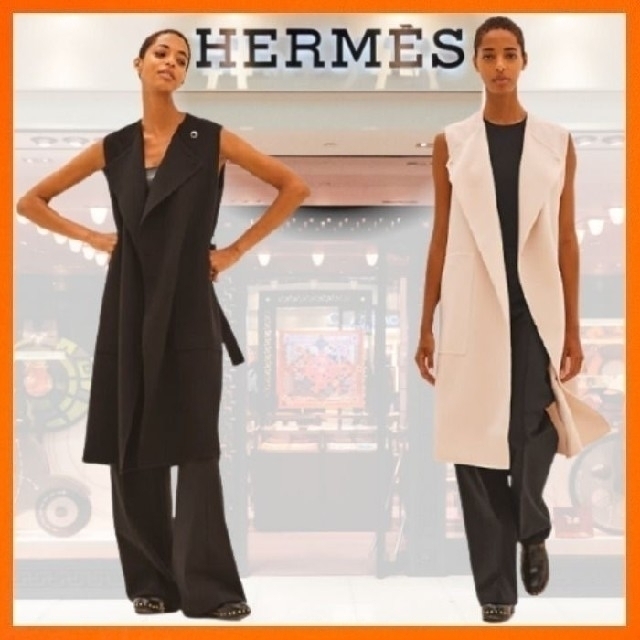 Hermes(エルメス)のご予約品でございます。エルメス　2021　プレタジレ34　カシミヤ100% レディースのトップス(ベスト/ジレ)の商品写真