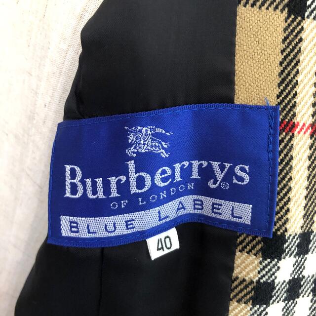 BURBERRY BLUE LABEL(バーバリーブルーレーベル)の【美品】Burberrys Blue Label バーバリー　ジャケット　40 レディースのジャケット/アウター(テーラードジャケット)の商品写真