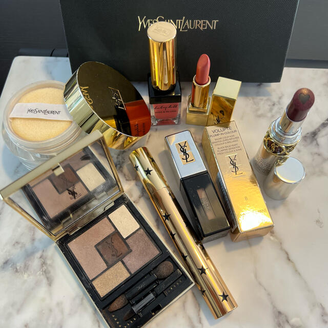 Yves Saint Laurent Beaute(イヴサンローランボーテ)の新品あり❤︎YSL❤︎7点セット まとめ売りBOX付き コスメ/美容のベースメイク/化粧品(アイシャドウ)の商品写真