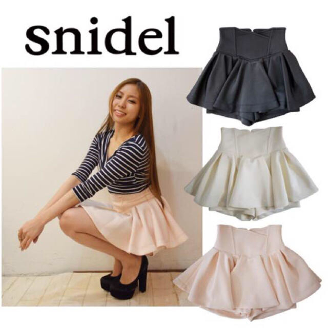 SNIDEL - snidel スナイデル フレアスカートレイヤードショートパンツ