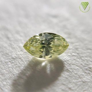 0.126 ct F.Yellow Green 天然 イエロー グリーン ダイヤ(リング(指輪))