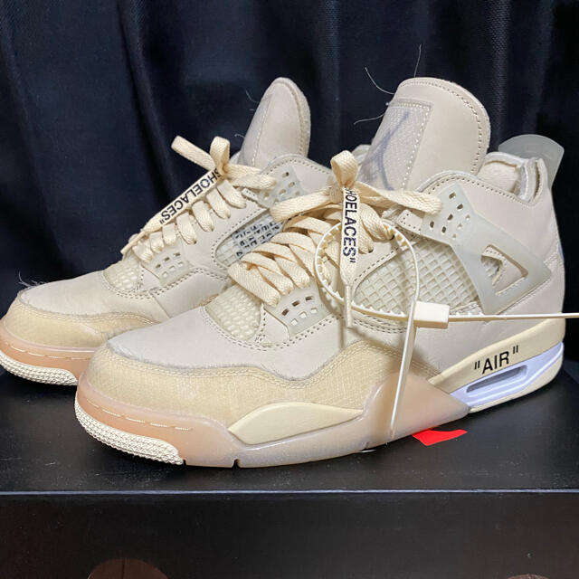 美品 nike off-white jordan 4 w28