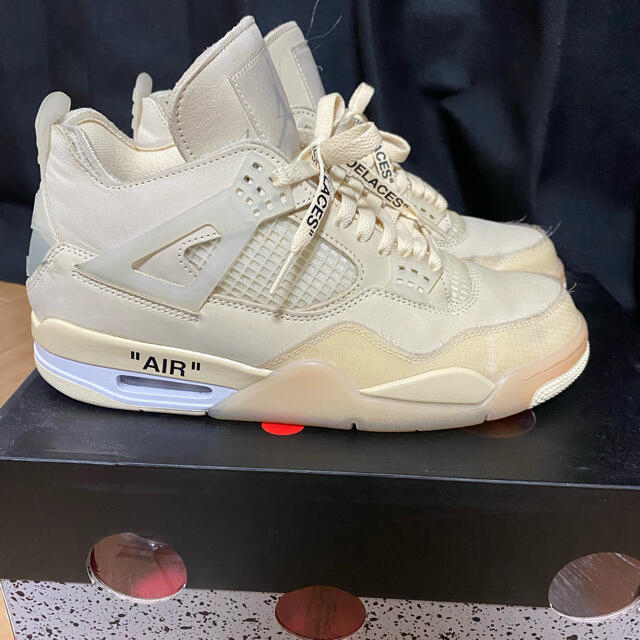 OFF-WHITE(オフホワイト)の美品 nike off-white jordan 4 w28 メンズの靴/シューズ(スニーカー)の商品写真