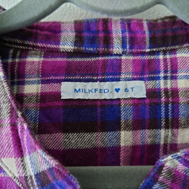 MILKFED.(ミルクフェド)のミルクフェド　シャツ　６T　120cm　No.44 キッズ/ベビー/マタニティのキッズ服女の子用(90cm~)(Tシャツ/カットソー)の商品写真