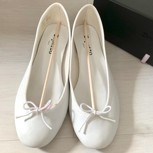 鱗さま専用ページ】repetto ３センチヒール ホワイト 38.5 - バレエ