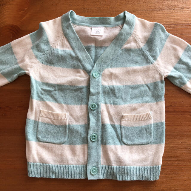 babyGAP(ベビーギャップ)のギャップ　ボーダー　カーディガン  キッズ/ベビー/マタニティのベビー服(~85cm)(カーディガン/ボレロ)の商品写真