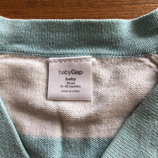 babyGAP(ベビーギャップ)のギャップ　ボーダー　カーディガン  キッズ/ベビー/マタニティのベビー服(~85cm)(カーディガン/ボレロ)の商品写真