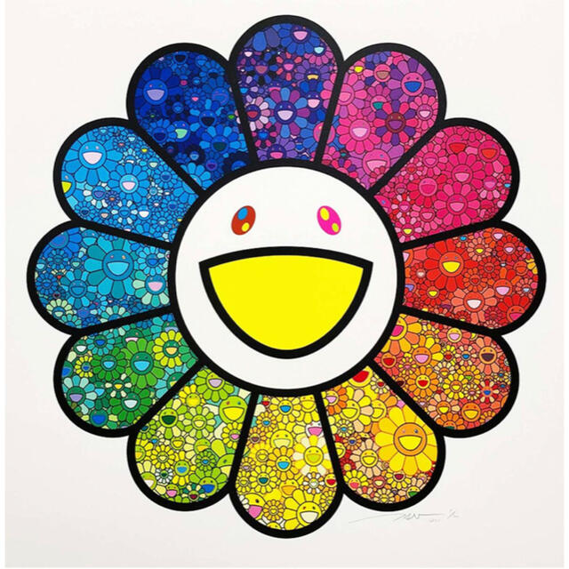 お花がスパークル! 版画 村上隆 エンタメ/ホビーの美術品/アンティーク(版画)の商品写真