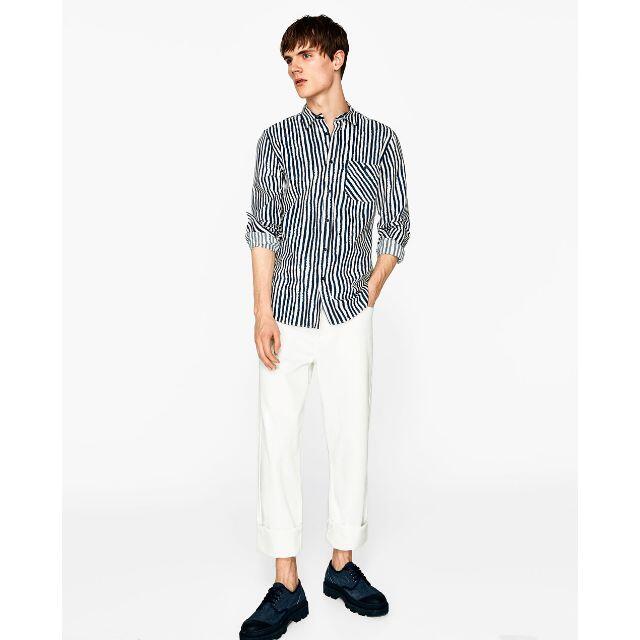 ZARA(ザラ)のザラマン ZARA MAN ワイシャツ ドレスシャツ 長袖 スリムフィット 　M メンズのトップス(シャツ)の商品写真