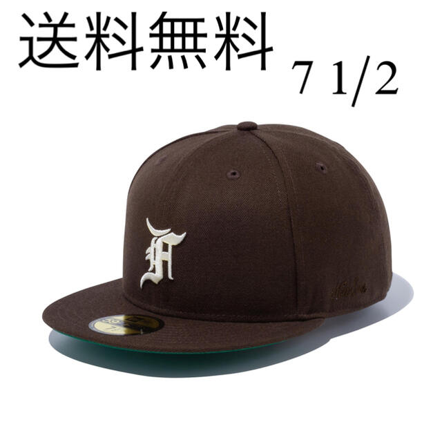 Navy素材新品 未使用 FEAR OF GOD x NEW ERA CAP 7 5/8