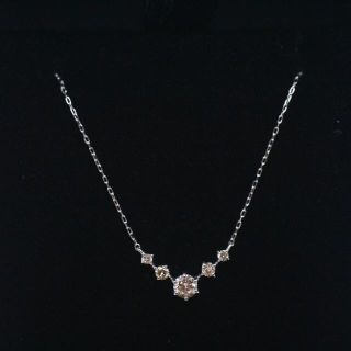 K18 ダイヤモンド 0.2ct ネックレス 0.8ｇ(ネックレス)