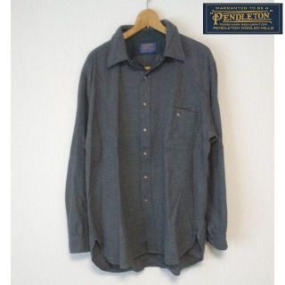 ペンドルトン(PENDLETON)のペンドルトン　アメリカ製　ウールシャツ　メンズ　XL　グレー(シャツ)