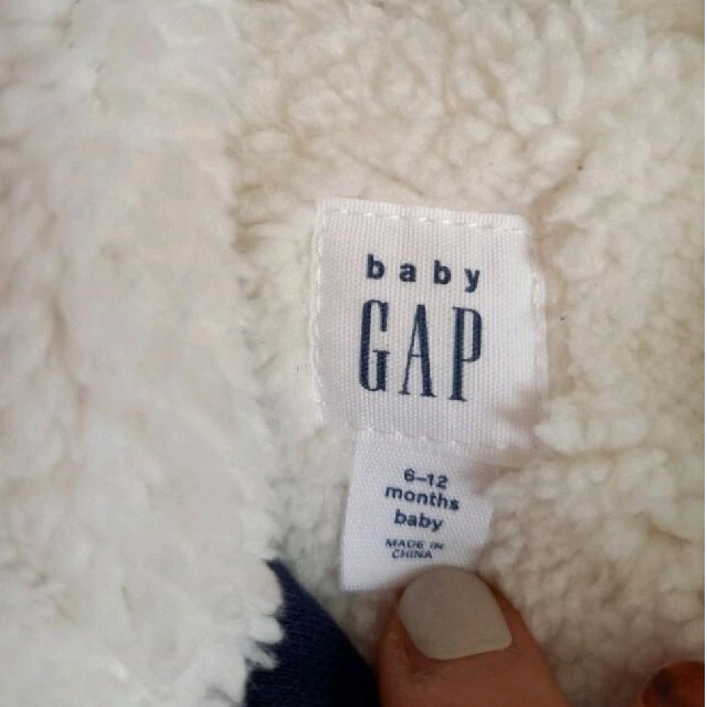 babyGAP(ベビーギャップ)の未使用！ベビーギャップ　耳つきロンパース80cm キッズ/ベビー/マタニティのベビー服(~85cm)(ロンパース)の商品写真